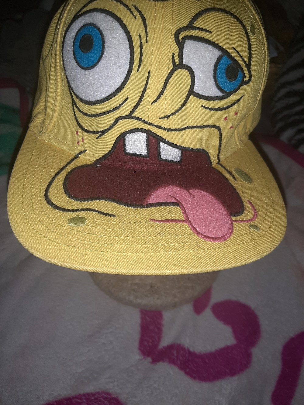 SpongeBob Yellow Snapback Hat Unisex/ Adult Or Kid